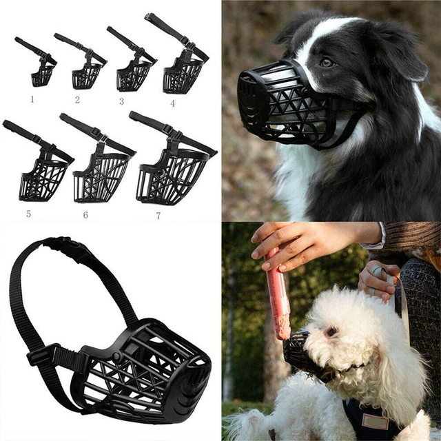 Pet Dog Basket Muzzle Mouth Cover Mesh Cage NoBarking Anti Bite Biting Chewing
