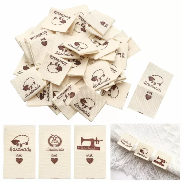 Cloth Garment Labels Sewing Accessories Handmade With Love Clothing Tags