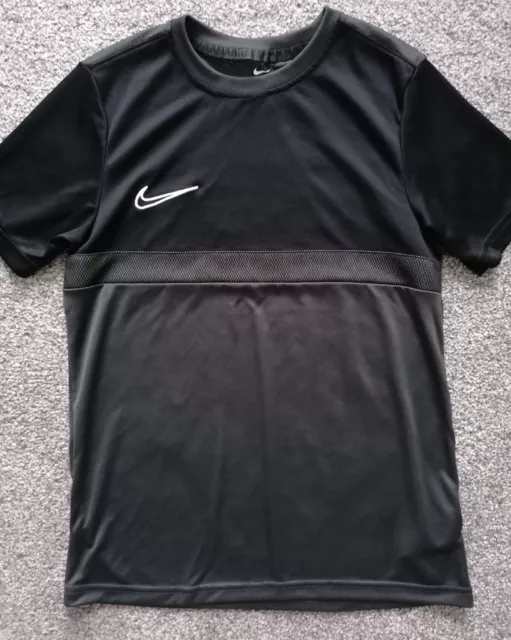 T-shirt Nike Dri Fit ragazzo maniche corte nera e grigia taglia large