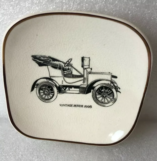 Rover 1908 model ceramic pin dish trinket dish lancaster & sandland pottery