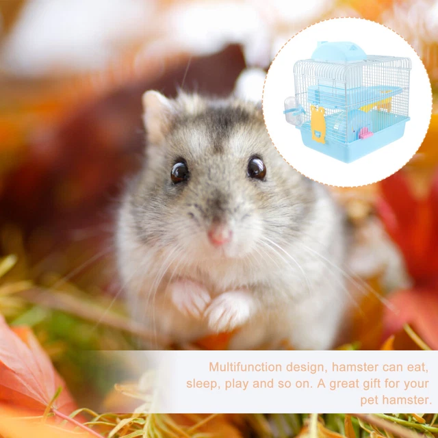 Hamster Cage Double Wall Water Bottle Rabbit Hutch Outdoor Pet House 3