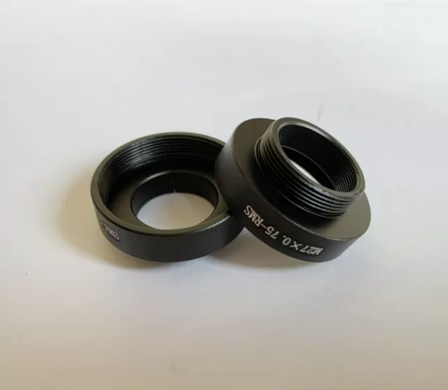 Adapter 27mm M27x0.75 to RMS Thread for Zeiss Microscope Objective FotoHigh