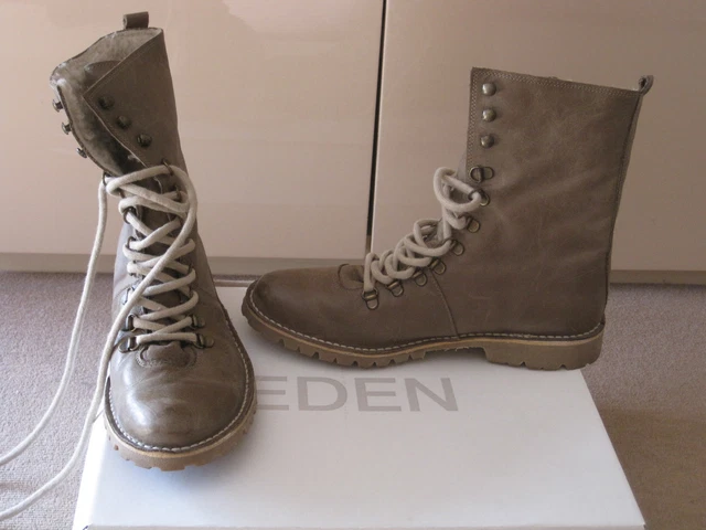 Bottines fourrées, taupe, EDEN, NEUVES, taille 40