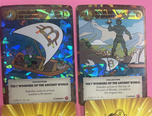 thumbnail image 2 of Babolex Card #38/50 Colossus Of Rhodes (3/7) By Vincent Faudemer - 2021 US EN Edition 2 of 4