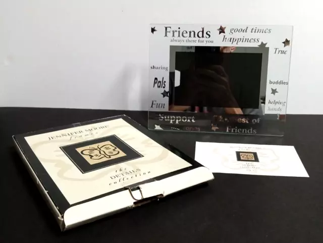 Jennifer Moore Friends Details Collection Beveled Glass Photo Frame 7"h x 9"w