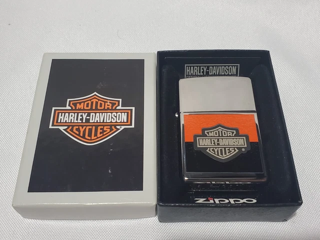 New ZIPPO 2010 HARLEY DAVIDSON BAR & SHIELD POLISHED CHROME LIGHTER UNFIRED