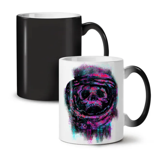 Skull Astronaut Space NUOVA tazza da caffè tè che cambia colore 11 once | Wellcoda