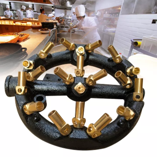 20 Head Jet Burners 20 Tips For Natural Gas Round Burner Cast Iron Brass 65mm US