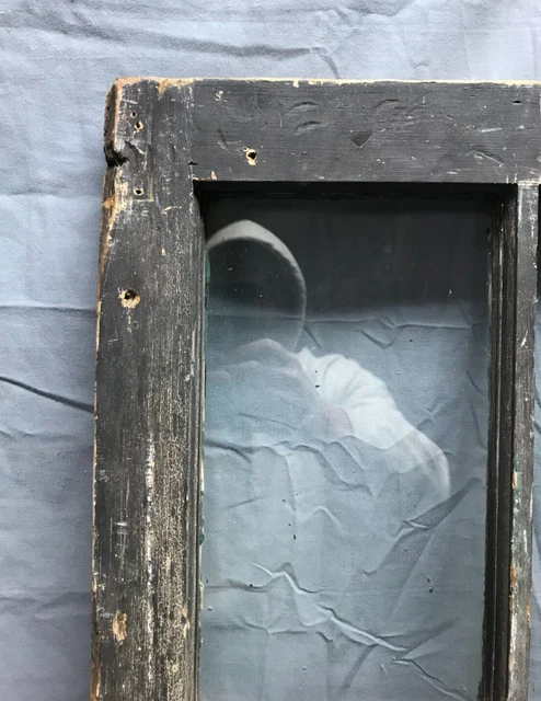 Pair Antique 6 Lite Casement Windows 17x39 Shabby Cabinet Chic Old VTG 1824-22B 4
