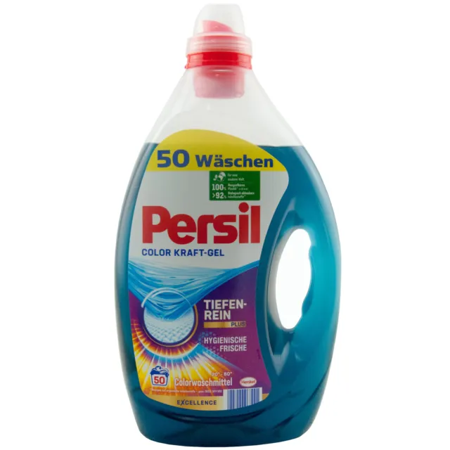 Persil Color Kraft-Gel 1 x 2,5 L=50WL 20°- 60° Excellence Fluid Detergent