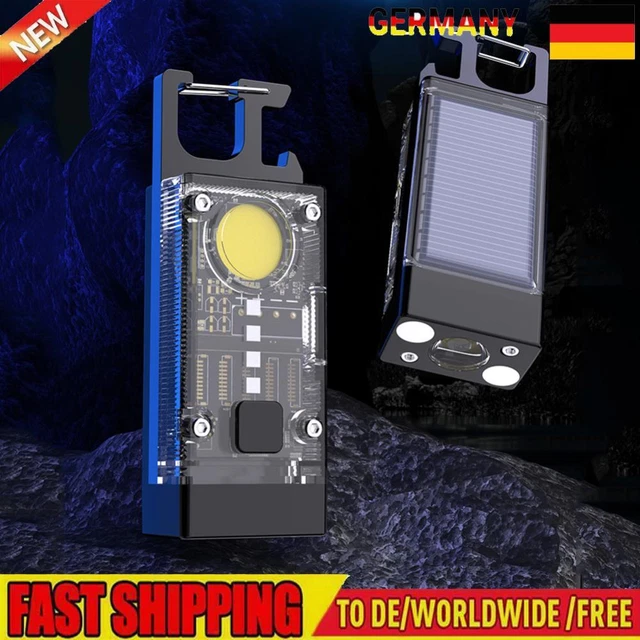 LED COB Work Light 500LM Solar Type-C USB Rechargeable Emergency Lamp 500mAh