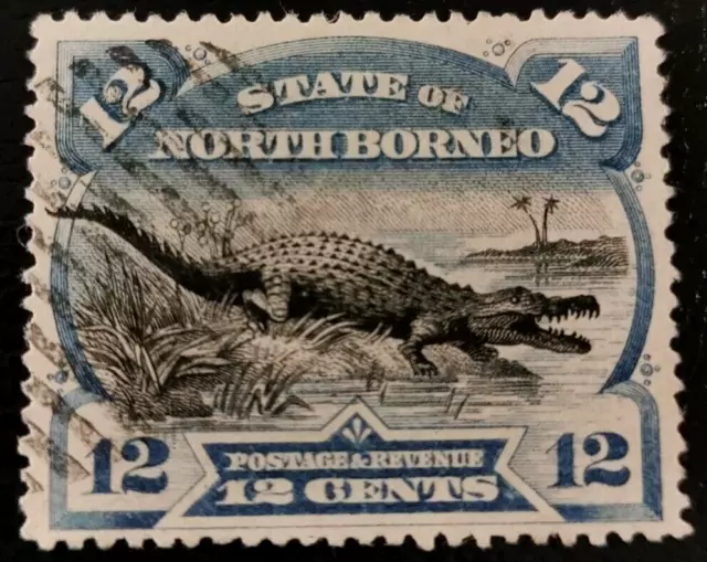 North Borneo: 1894 Local Motifs 12 C. (Collectible Stamp).
