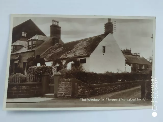 old postcard, the window in thrums, kirriemuir, angus, scotland