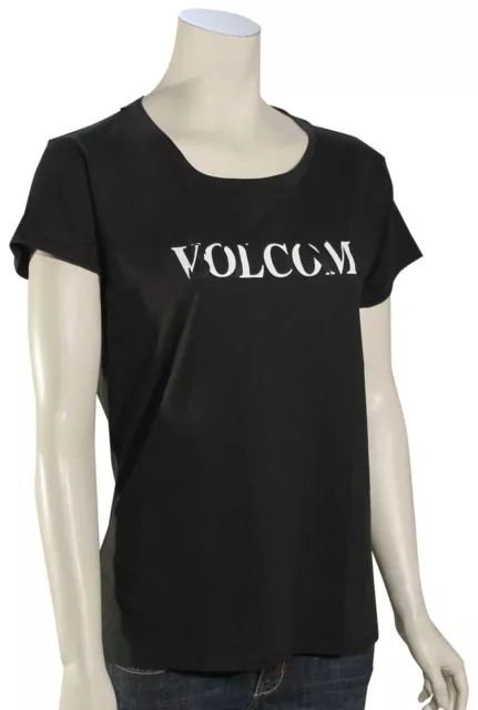 Volcom Easy Babe Rad 2 Women's T-Shirt - Black / White - New
