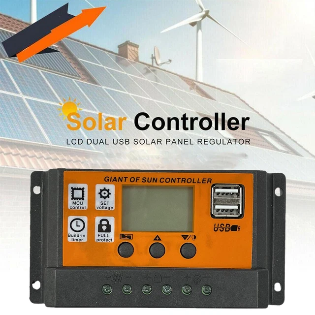 10-100A MPPT SOLAR Panel Regulator Charge Controllers-FocusTracking 12 ...