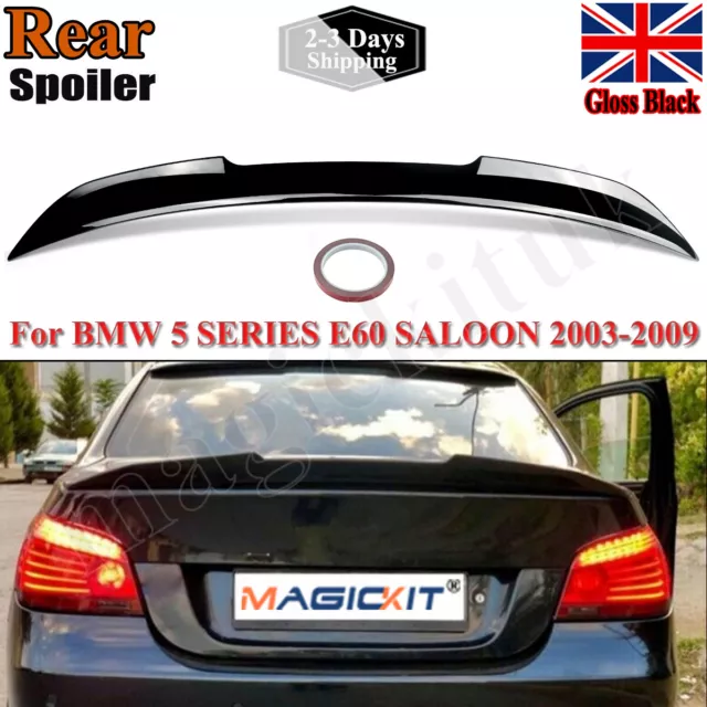 Carbon Look M4 Style Rear Trunk Lip Spoiler Wing For BMW E60 535i 550i  2003-2010