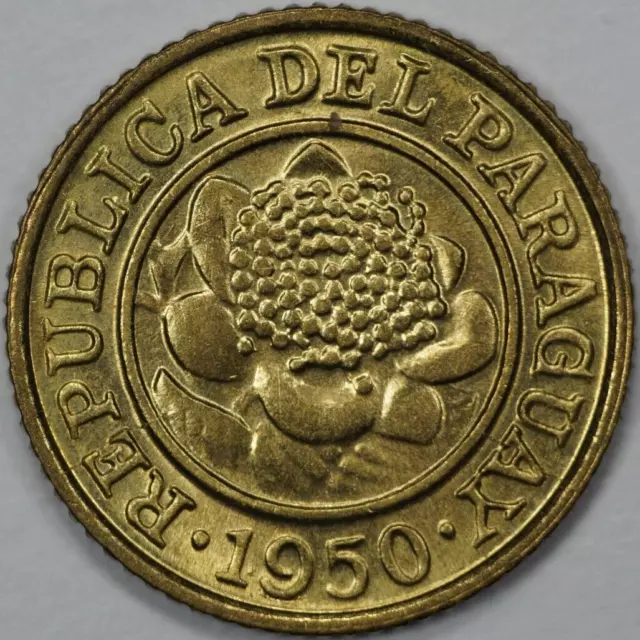 1950 Paraguay 1 Centimo, Uncirculated (#1)