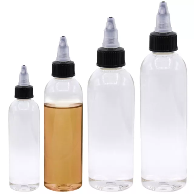 Liquidflasche PET Leerflasche Tropfflasche Drehverschluss Bottle 30/60/100/120ml 2