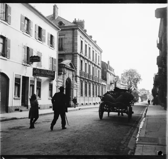 BELFORT 1909 - Négatif Verre - La Banque de France Hôtel - 1574