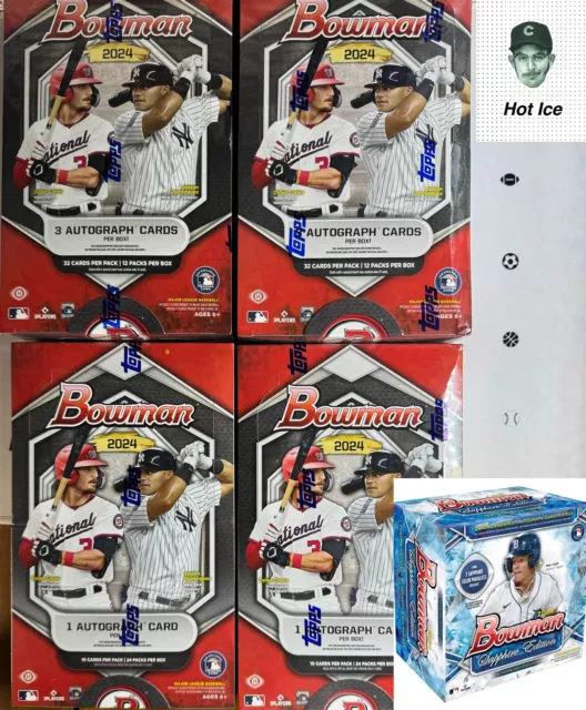 DOUGLAS GLOD ATLANTA Braves 2024 Bowman 2 Jumbo/2 Hobby/Zaffiro Break