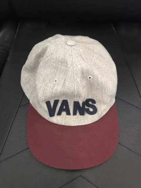 VANS Baseball Snapback baseball cap - Burgundy Grey - Genuine