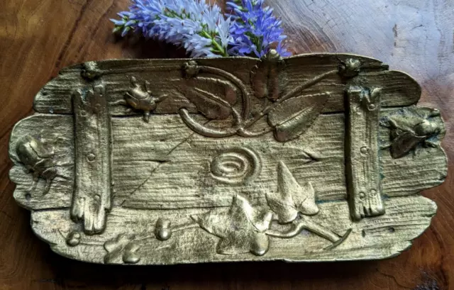 Very Nice French Art Nouveau Brass Tray Circa 1900