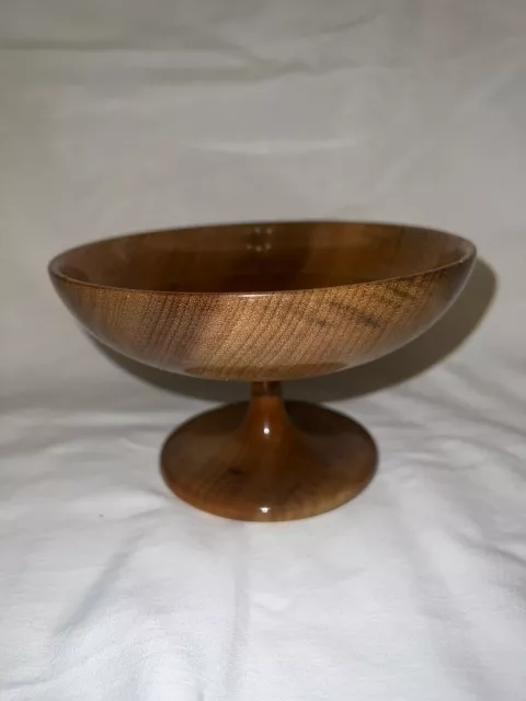 Myrtle Wood ? Footed Bowl Vintage small plate / bowl 16 cm diameter