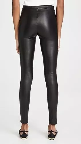 Theory 8 Leather Legging Adbelle L2 Skinny Stretch Black Pull On Pants Nwt $995 3