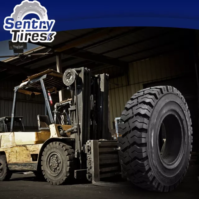 18x7-8 Sentry Tire Solid Forklift Tires (2 Tires) K Pattern Max Durability