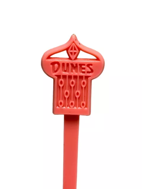 6 Vintage DUNES HOTEL & CASINO SWIZZLE STICK Las Vegas Nevada closed Casino 2