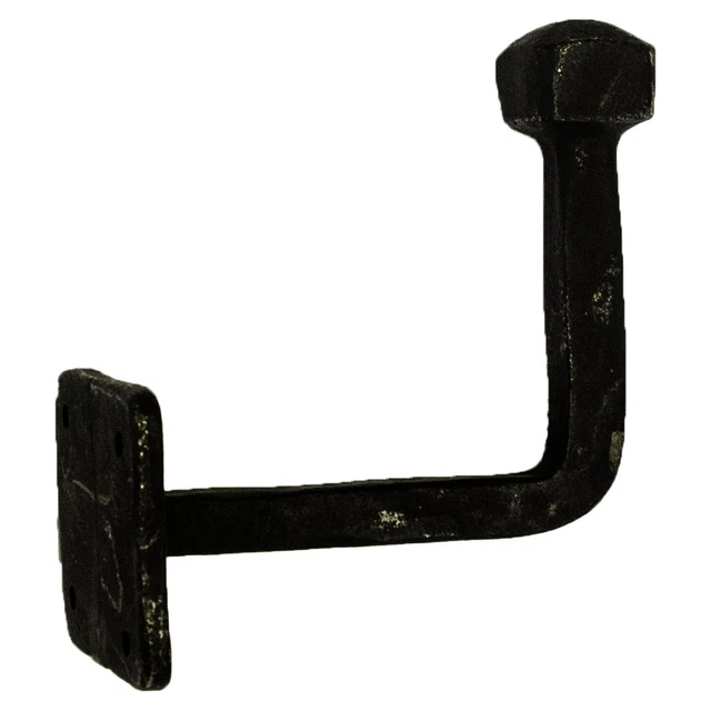 Pair Hand Forged Wall Coat Hooks Railroad Tie Style