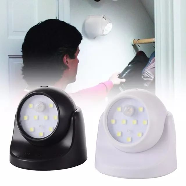 Motion Sensor Security Light LED Outdoor Garden Lamp Spotlight 360° Battery