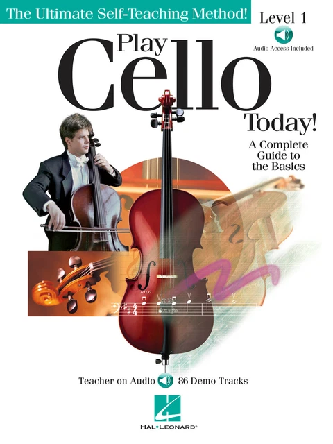 Play Cello Today! Complete Guide to Basics Beginner Music Lessons Book & Audio