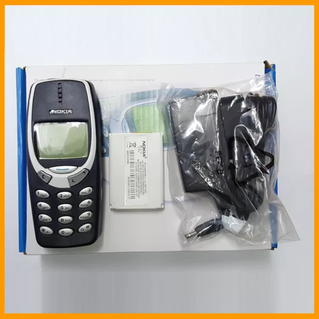 Téléphone Portable Nokia 3310 Sans Blocage SIM Bleu Foncé Emballage comme Neuf