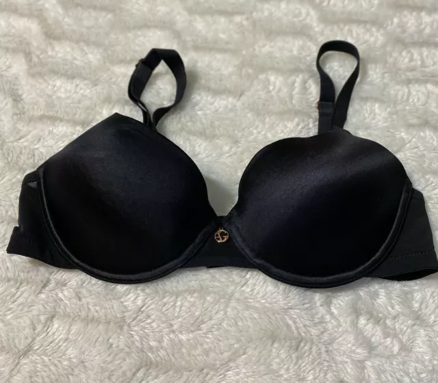 Ashley Graham womens Bra Black 34C Push Up