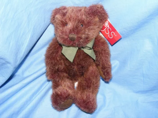 Russ Berrie Teddy Bear Tinker 4677 Collectable RARE Green Ribbon