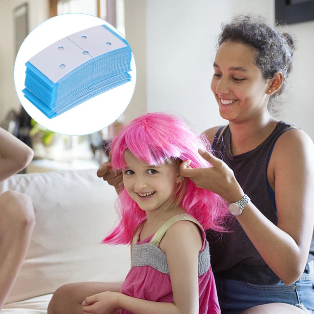 36 piezas lámina de orificio de peluca tiras de plástico para alargar el cabello