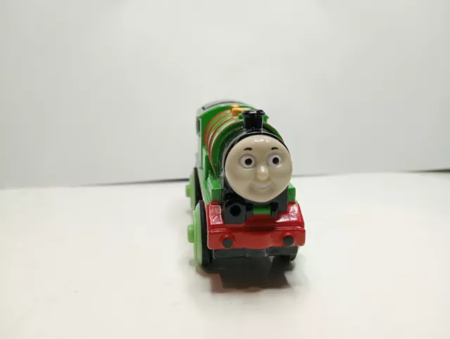 Percy Thomas & Friends Battery Operated Diecast Motorised Wooden Railway Trains