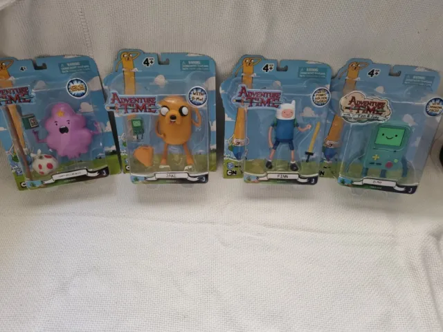 Adventure Time 5 Inch Figures x4 FINN, JAKE, B-MO & LUMPY SPACE PRINCESS