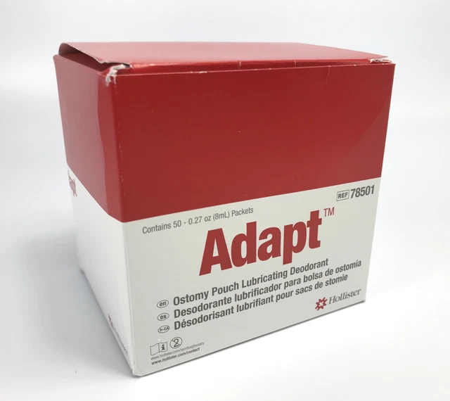 50 HOLLISTER 78501 Adapt Lubricating Deodorant Packets Expires 2027 12