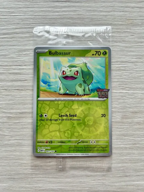 Pokemon Karte Bisasam Bulbasaur Best Buy Promo 151 Sealed TCG Holo Near Mint
