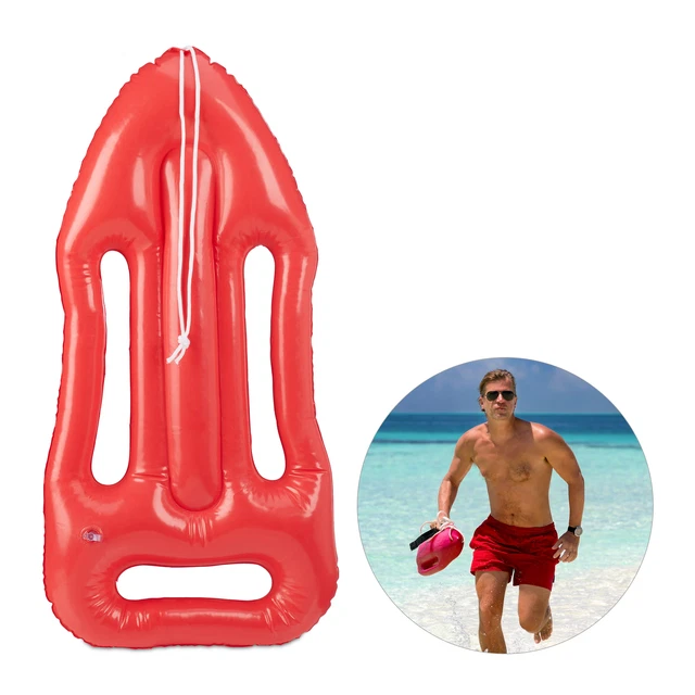 LIFEGUARD RESCUE FLOAT Life Buoy Inflatable Torpedo Rescue Float Beach ...