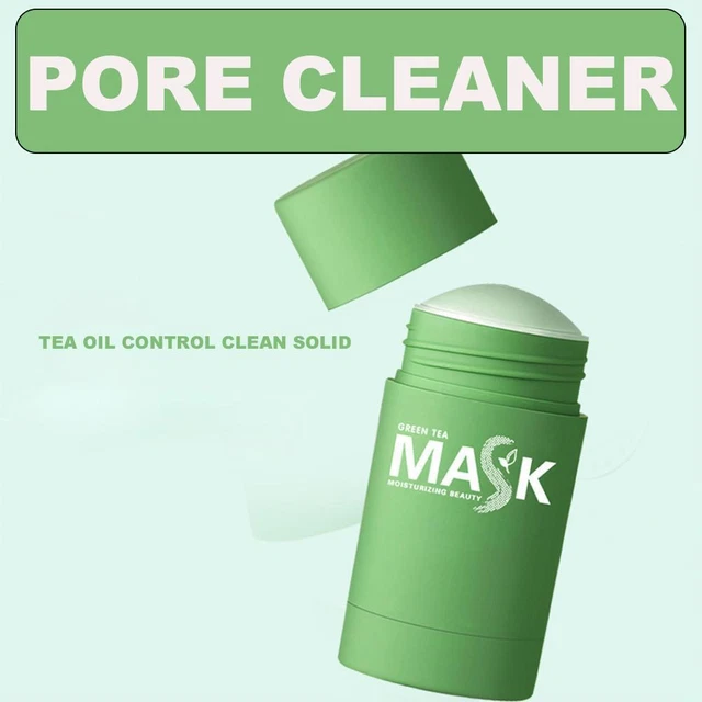Máscara purificadora de té verde arcilla con palo sin poros control de limpieza profunda maquillaje con aceite *1