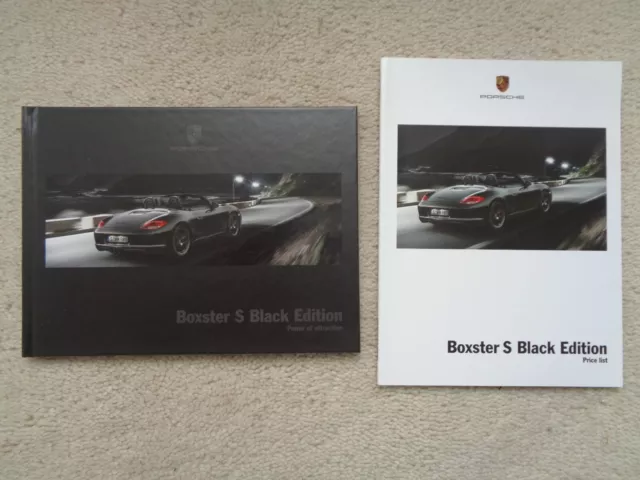 Porsche Boxster S Black Edition - Hardback Brochure Pack - 2010 - Mint