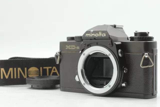 【Almost MINT w/ Strap, Cap】 Minolta XD-s Black 35mm SLR Camera Body From Japan
