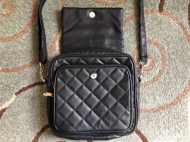 Samantha Brown Black Quilted Crossbody Bag - Excellent Travel Bag - Brand New  4