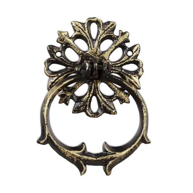 Heurtoir de porte antique Anneau de porte fonte de fer métal marteau de porte