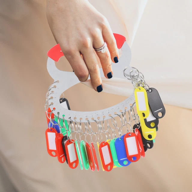 Raccoglitore A5 Per Cartoncini Bristol - 2 Anelli, Etichetta, Colore Rosa - Foto 2