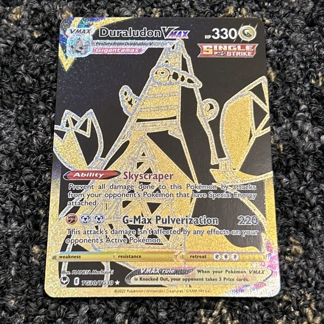 pokemon tcg silver tempest tg30 tg30 duraludon vmax card Full Art/Duraludon (TG30) 2022 Sword & Shield The item may be similar but not exactly the same as the image (e.g Duraludon Vmax - TG30/TG30- Silver
