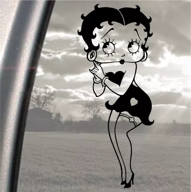 Betty Boop Sexy, Car, Van, Laptop, iPad, Wall, vinyl sticker decal 19cm x 8cm